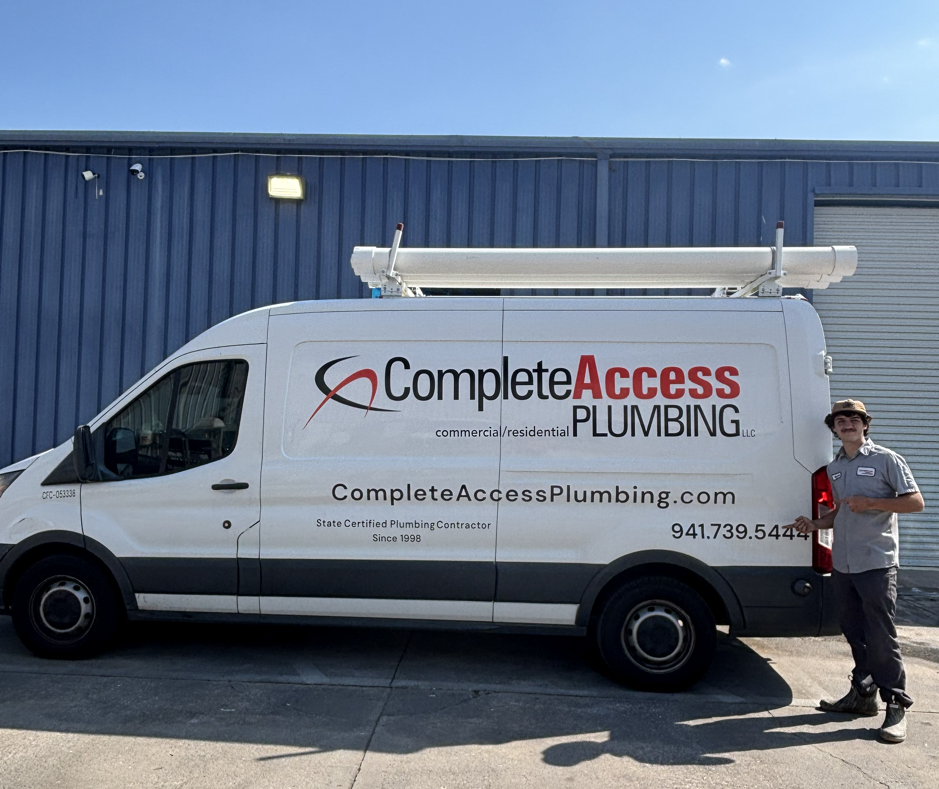 complete access plumbing van